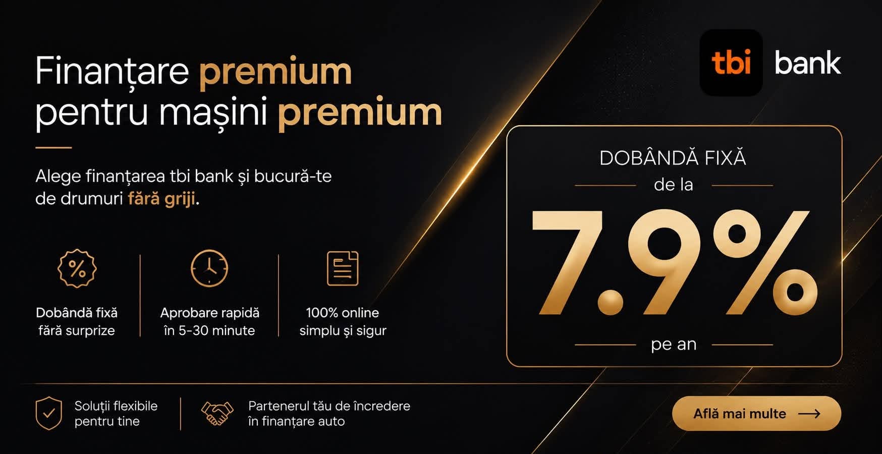Informații despre finanțarea prin TBI Bank